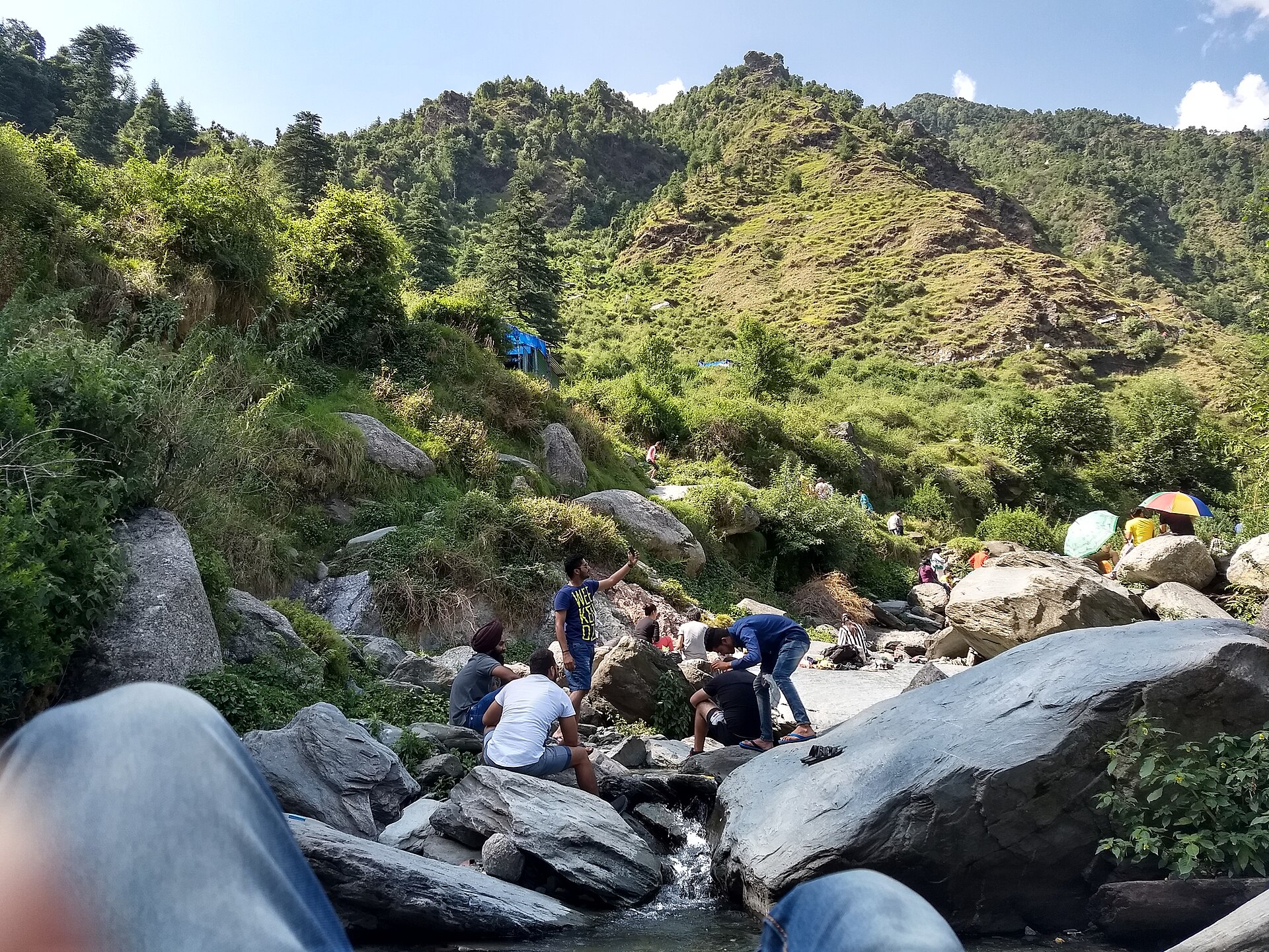 Bhagsu waterfall near McLeod Ganj, Dharamshala